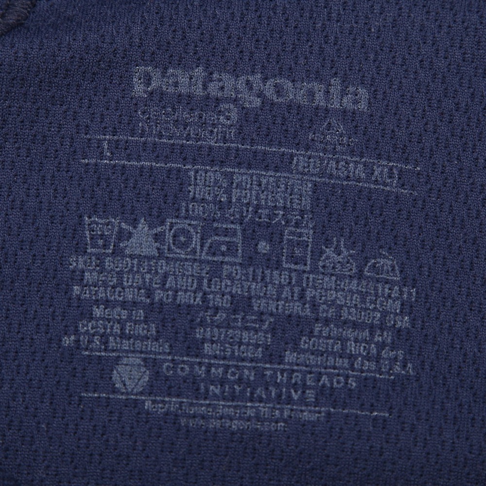 Patagonia Capilene 3 Midweight Shirt Men Large Blue 1/4 Zip Performance Polartec - Picture 5 of 10